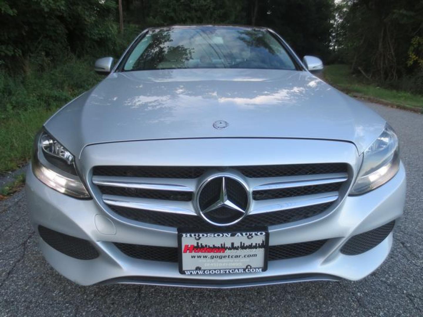 2017 Silver /White Mercedes-Benz C-Class 4MATIC (55SWF4KBXHU) with an 2.0L L4 DOHC 16V engine, Automatic transmission, located at 270 US Route 6, Mahopac, NY, 10541, (845) 621-0895, 41.349022, -73.755280- Photo#2