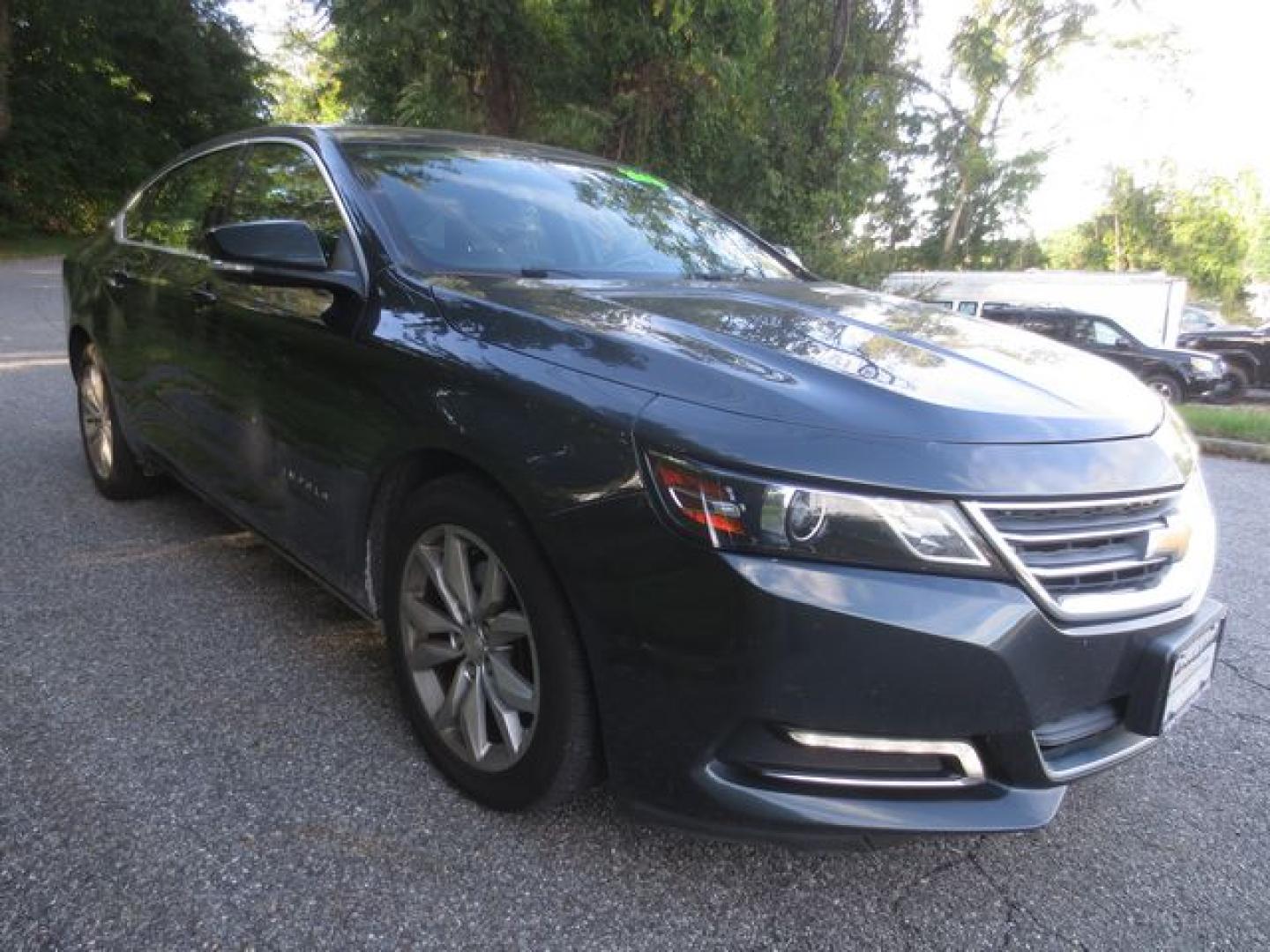2018 Gray /Black Chevrolet Impala LT (2G1105S32J9) with an 3.6L V6 DOHC 24V engine, Automatic transmission, located at 270 US Route 6, Mahopac, NY, 10541, (845) 621-0895, 41.349022, -73.755280- Photo#1