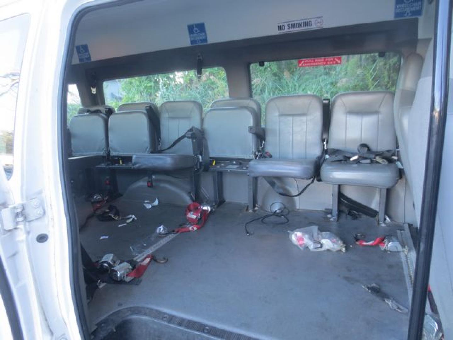 2012 White /Gray Ford E-Series Van E-250 Extended (1FTNS2EW7CD) with an 4.6L V8 SOHC 16V engine, 4-Speed Automatic transmission, located at 270 US Route 6, Mahopac, NY, 10541, (845) 621-0895, 41.349022, -73.755280- Photo#9